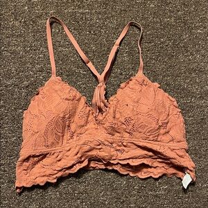 Aerie Lace Bralette in Warm Rust